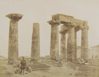 Der Tempel des Apollo in Korinth